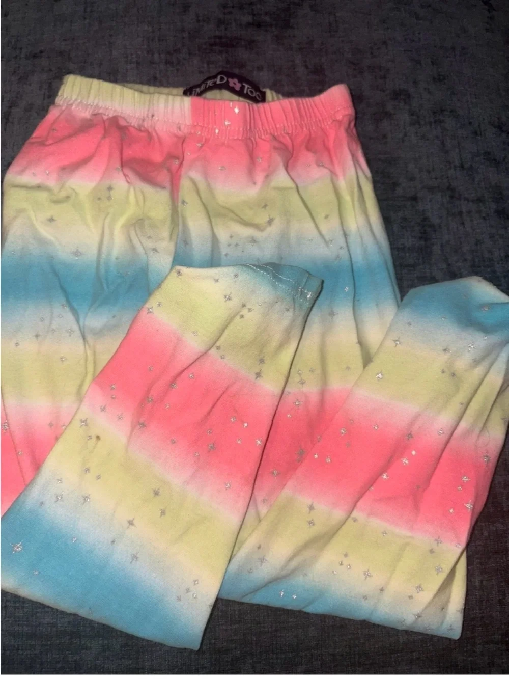 Limited Too rainbow tie dye leggings pants 3T